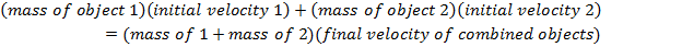 Inelastic Collision Formula