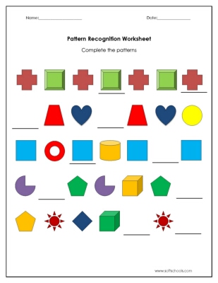 Pattern Recognition Worksheet Worksheet