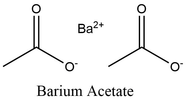 Barium Acetate Formula