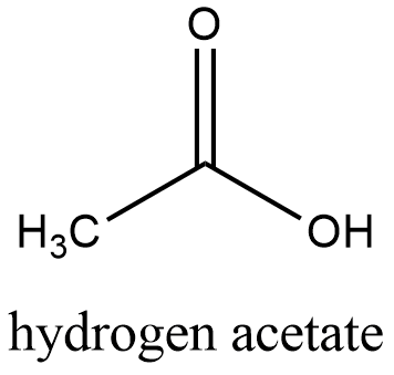 Hydrogen acetate (hydrogen acetate formula)