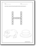 Letter H Worksheets Alphabet H Sound Handwriting Worksheets For Preschool And Kindergarten