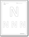 Letter N Worksheets : Teaching the letter N and the /n/ sound - Letter