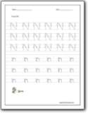 Letter N Worksheets : Teaching the letter N and the /n/ sound - Letter