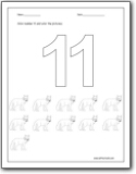 number 11 worksheets number 11 worksheets for preschool and kindergarten