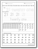 Coloring Number 21 Number 21 Worksheets Number 21 worksheets for preschool