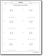 evaluate_determinants_of_2x2_matrices_worksheet