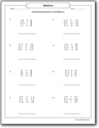 evaluate_determinants_of_3x3_matrices_worksheet_1