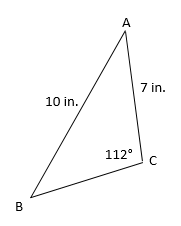Using The Law Of Sines To Find An Unknown Angle
