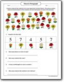 flowers_count_pictograph_worksheet