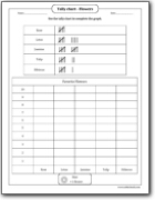 Tally Chart Worksheets