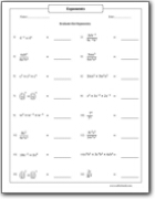 multiplication and division of exponents worksheet pdf