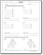 Prime Factor Tree Worksheets