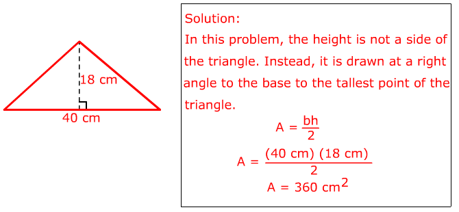 What is the base of a triangle?