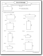 Area And Perimeter Of A Rectangle Worksheets