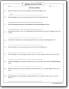 find_the_surface_area_of_a_cone_word_problems_worksheet