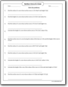 find_the_surface_area_of_a_cone_word_problems_worksheet_3