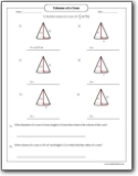 find_the_radius_height_volume_of_a_cone_worksheet