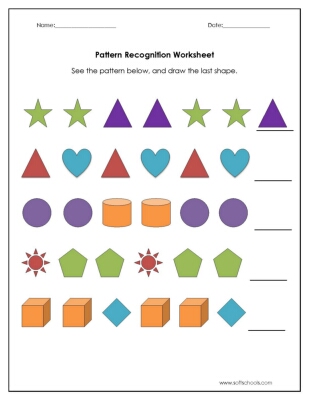 Pattern Recognition Worksheet Worksheet