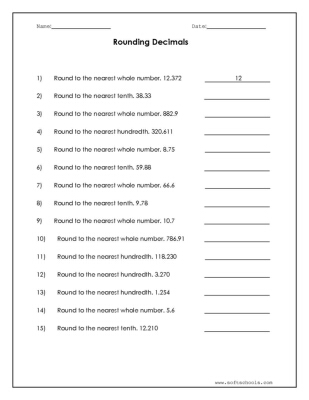 problem solving with rounding decimals