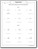 cosec_sec_cot_trigonometry_angles_worksheet